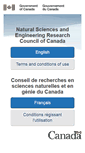 Mobile Screenshot of nserc.ca